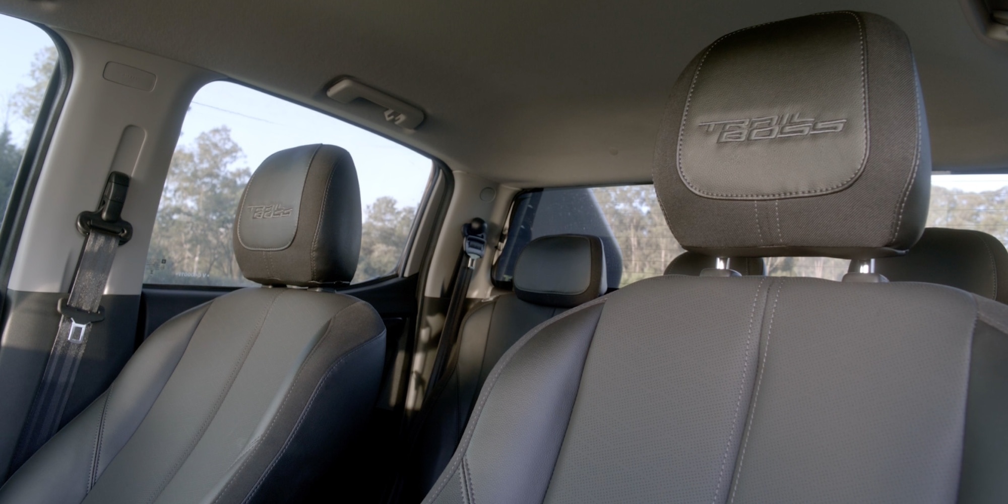 Vista de los asientos de la Chevrolet S10 Trail Boss